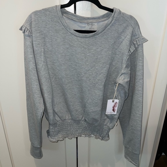NWT Grey Jessica Simpson sweatshirt - Picture 1 of 7